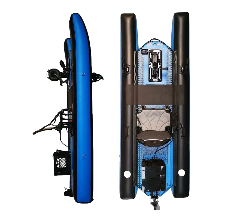 8.5 Air Pedal Kayak Inflatable Drop Stitch Fishing Boat Professional Drive Canoe With Seat