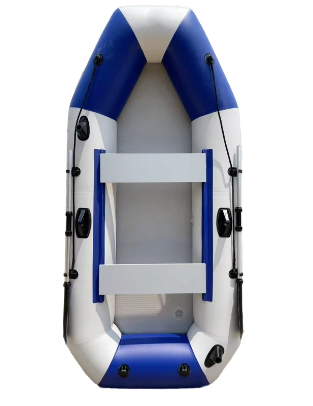 8.5ft PVCインフレータブルフィッシングボート（カヤック、カヌー、ディンギー、ジェットスキーブート、エアポンプ、パドル、3人乗りサーフィン用）