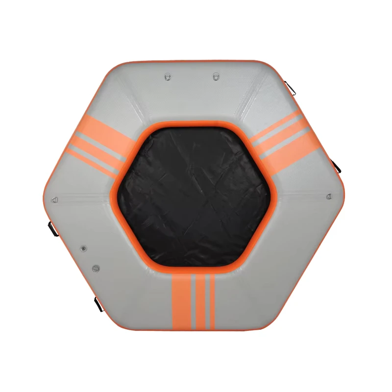 Plateforme de radeau gonflable, hamac aquatique avec radier doux, conception OEM, espace spacieux de 8,5 pieds
