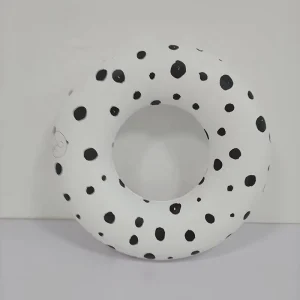Anillo de natación inflable para niños de 80 cm con estampado de puntos
