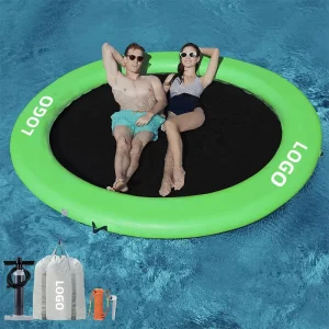 8FT Надувной Водный Гамак Плавающая Площадка Круглое Плавающее Кольцо для Нескольких Человек