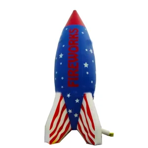 8m Giant Inflatable Rocket Fireworks Balloon Inflatable Model for USA Advertising Events Decoration