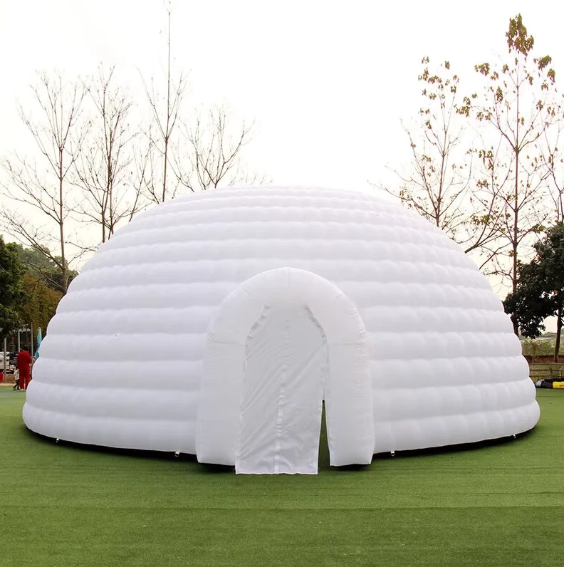 8mDia Inflatable Dome Giant Inflatable Igloo Dome Camping Tent for Outdoor With Custom Logo