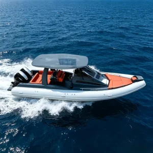 9.6m High Speed SP960 Fiberglass Cabin RIB Boat Heavy Duty Orca Hypalon Tube 32ft Day Tripping Inflatable Boat