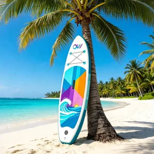 9’6″ Ocean Wave Inflatable Paddle Board Teens 290cm Stable Junior SUP 15cm Thick Stand Up Board with Full Accessory Kit