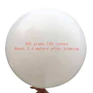 96inches 120inches Thickened Stand Weather Balloon 200g 300g Latex Inflated Video Mapping Balloons Accessories