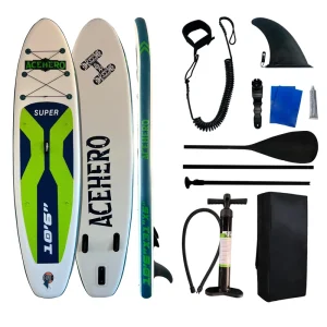 ACEHERO Customized Inflatable Stand up Paddle Board Eco friendly 3 Fin Drop Stitch Material Paddleboarding Ocean Waters