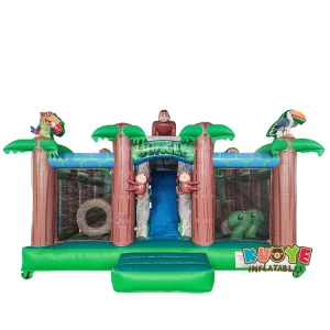 AP142 Multiplay Dschungel aufblasbarer Gorilla Spielplatz Hüpfburg