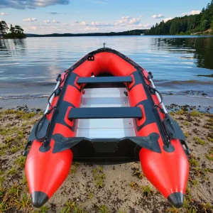 ASA-360 Inflatable Fishing Boat PVC Dinghy with Aluminium Hull for Lake Sports