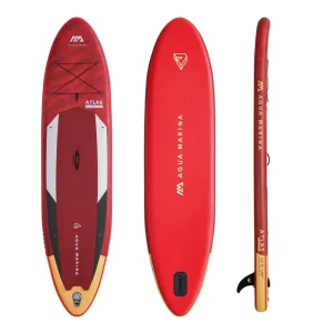 ATLAS 366*86*15cm Inflatable Stand Paddle Board Surf SUP Board Drop Stitch Material Full Accessory Stand Up Paddleboarding