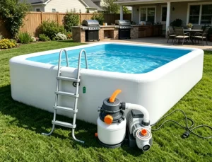 Above Ground Swimming Pool for Backyard Family Outdoor Use