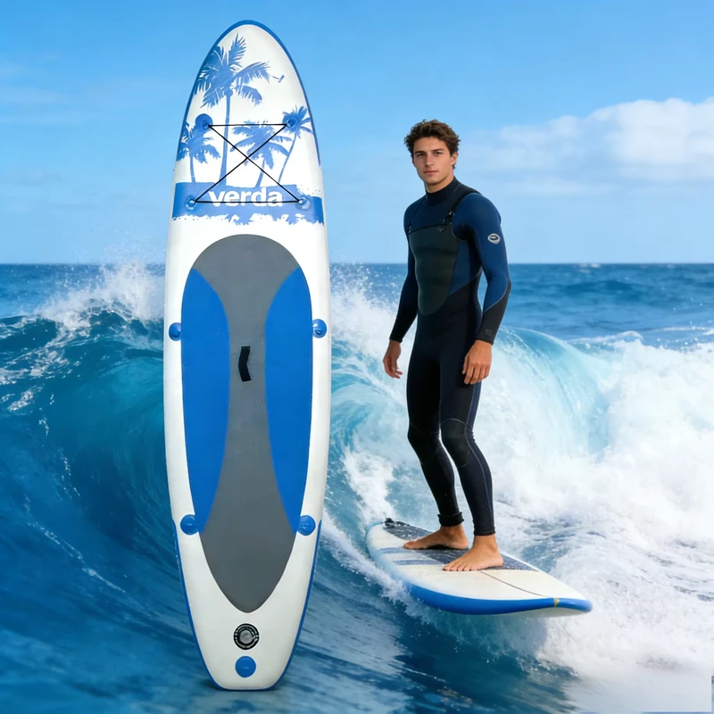 Широкая надувная SUP доска Acehero 10'6"x32"x6" Съемный фин 3 плавника с аксессуарами для водных видов спорта