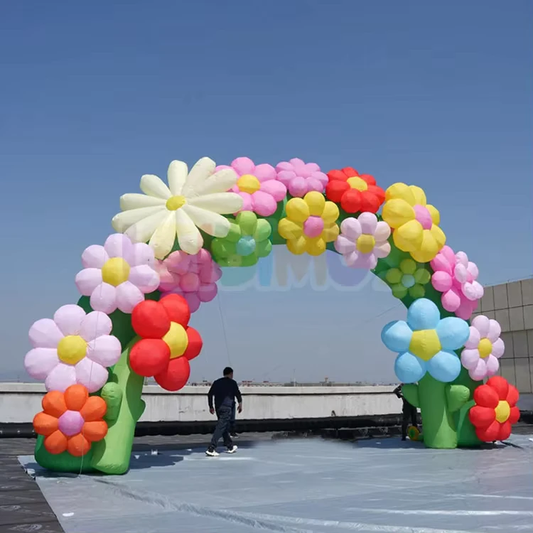 Adhesive Flower Arch Inflatable Archway for Event Entrance Decor