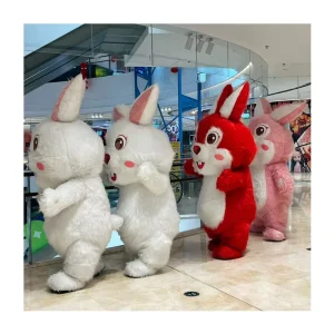 Adult Anime Cartoon Inflatable Rabbit Mascot Costume