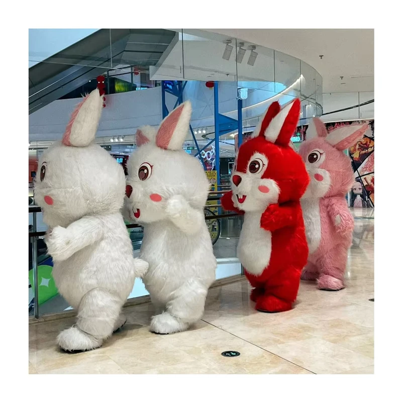 Costume da Mascotte Gonfiabile Coniglio Anime per Adulti