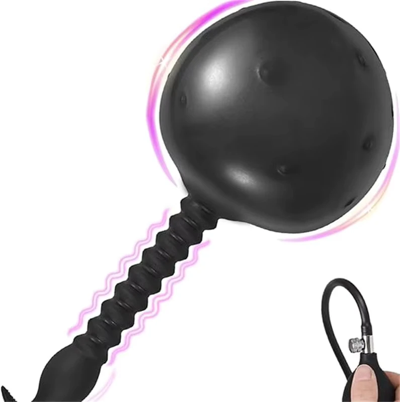 Estimulador de expansión G Spot para adultos, plug anal inflable, dilatador, gran dildo, juguete sexual, masajeador de próstata masculino