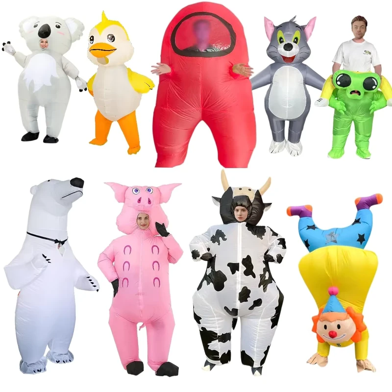 Trang phục hóa trang Halloween cho người lớn, nhân vật bơm hơi động vật cho tiệc, lễ hội, sự kiện