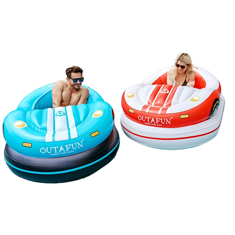 Ranjang Terapung Inflatable untuk Dewasa dengan Thruster Listrik Kursi Santai Pantai Material PVC Kapasitas 100kg untuk Danau dan Kolam