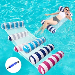 Adult Inflatable Play Equipment Pool Hammock Mattress Pool Float Inflatable Water Hammock 4 In 1