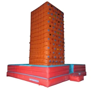 Adult Inflatable Rock Climbing Wall Mountain 7x7m PVC Fabric with Blower Customized Color & Logo Easy Setup Repair Kits Included