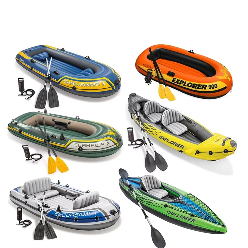 Adult PVC Inflatable Kayak for Family Outdoor Water Entertainment Rowing Boat Inflatable Rafting Kayak Boat