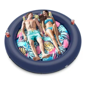 Adult Size Inflatable Pool Lounger Float Outdoor Backyard Suntan Tub for Sunbathing Lounger for Pools