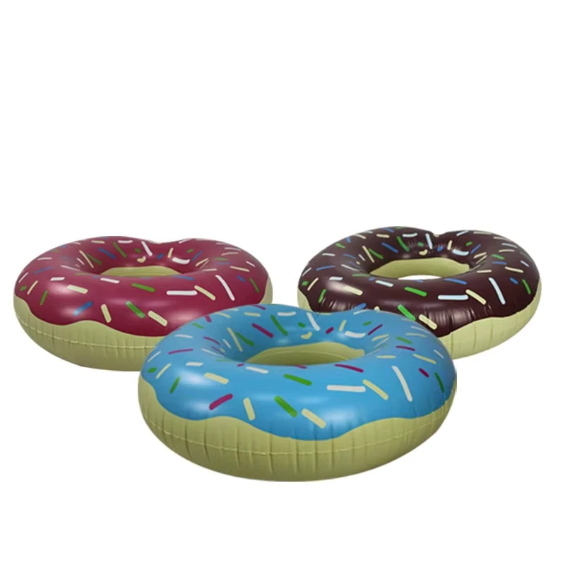 Anel de Natação em Forma de Donut, Espesso e Ampliado, com Design Criativo para Maior Segurança e Durabilidade Durante a Natação