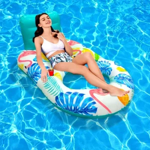Adults Floaty Inflatable Floating Mat Swimming Pool Toys PVC Material Custom Amusement for Adult