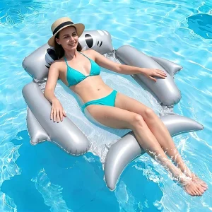 Adults Inflatable Animal Pool Float Chair Bear Koala Shape Water Lounger for Swimming Pool Lake
