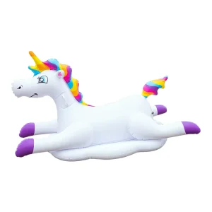 बड़ों और बच्चों के लिए पीवीसी inflatable पूल फ्लोट्स फ्लेमिंगो और यूनिकॉर्न झील/बीच राफ्ट लाउंज समर फ्लोटी खिलौना आउटडोर मज़े के लिए