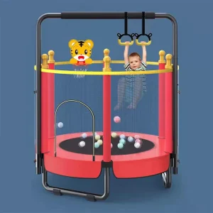Trampolim para Adultos Parque Crianças Diversão Interior Família com Rede de Proteção