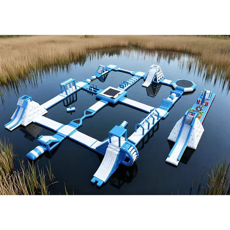 Permainan Taman Air Inflatable Floating Aqua Park untuk Danau untuk Dewasa