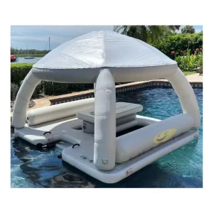 Игровой надувной паб для взрослых с палаткой, надувная платформа-бар для водных видов спорта и отдыха