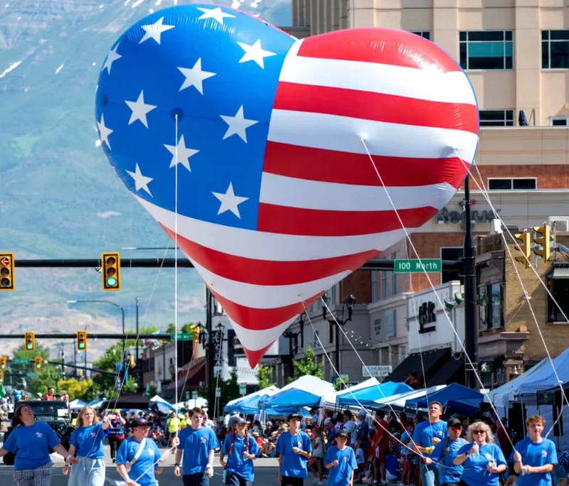 Advertising Balloon Giant Red Heart Inflatable Floating Model Helium Balloon City Landmarks