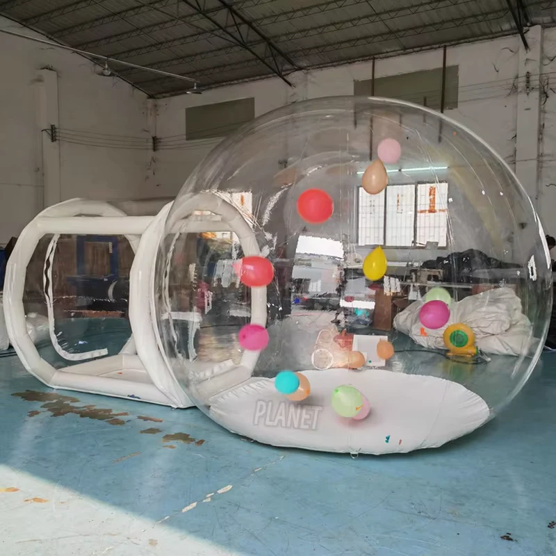 Tenda gonfiabile trasparente a cupola in PVC chiaro per feste di bambini