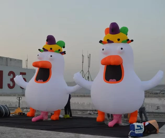 Advertising Inflatable Balloon Blow up Giant Chicken Costume Logo Custom Inflatable Chicken for Advertising Promotion