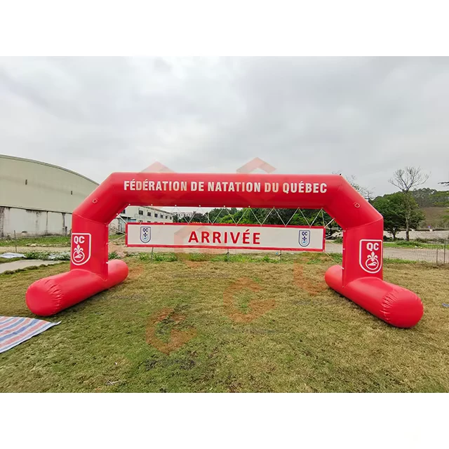 Advertising Inflatable Buoy Start Finish Line Archway Inflatable Water Park Floating Swimming Race Arch