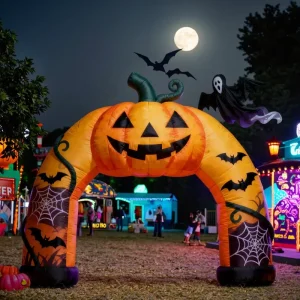 Reclame Opblaasbare Halloween Themed Opblaasbare Pompoen Boog