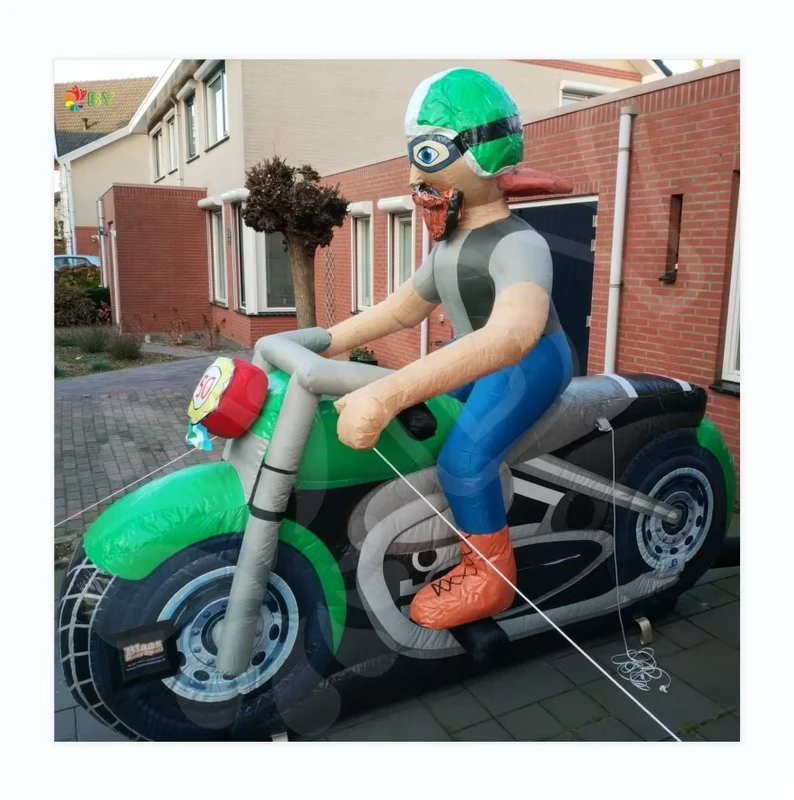 Model Sepeda Motor Inflatable Iklan, Model Sepeda Motor Abraham Raksasa untuk Promosi Luar Ruangan