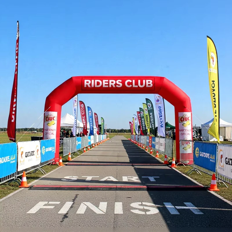 Werbeaufblasbare Start-Ziel-Bögen Individueller Bogen Aufblasbarer Eingangsbogen für Outdoor-Sportveranstaltungen