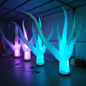 Bóng Bơm Hơi Quảng Cáo Tùy Chỉnh, Cây Đèn LED Lớn, Trang Trí Tentacle Bơm Hơi Cho Sự Kiện