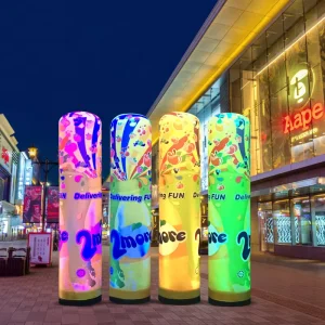 Advertising Lights Stand Column Custom Design LED Tube Inflatable Air Dancer Custom Air Tube for Advertising Equipment