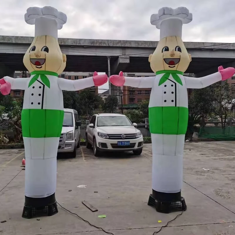 Advertising Oxford Waterproof Windproof Outdoor Inflatable Sky Dancer Waving Model for Hotel Restaurant