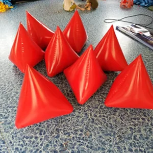 Boia gonfiabile pubblicitaria in PVC, boia piramidale triangolare, boia Zongzi