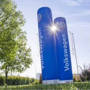 Advertising RGB LED Light Inflatable Column Custom Logo Branding Pillars Race Start Event Exhibition Party Waterproof
