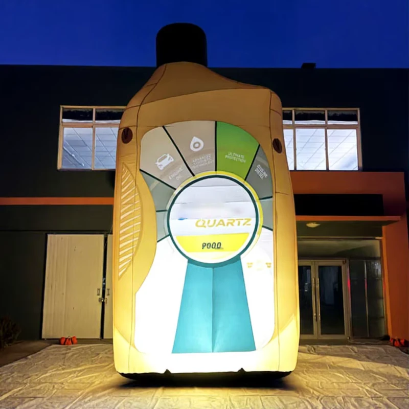 Aero Giant Aufblasbare Flasche Wasserdichte Aufblasbare Ölfass Modell Individuelle Werbung Aufblasbare Benzinflasche