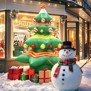 Aero Outdoor Inflatable Custom Christmas Tree Giant Party Blow up Christmas Decoration Durable Inflatable Xmas Tree