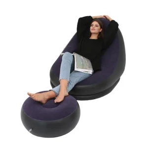 Air Lounge Bed Sofa for Living Room Bedroom Furniture New Modern Stylish and Creative Inflatable PVC Home Furniture Plastic