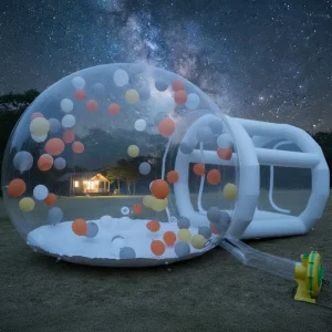 Air Sealed Clear Inflatable Bubble Tent Soccer Shape Tent Outdoor Camping Inflatable Dome Tent