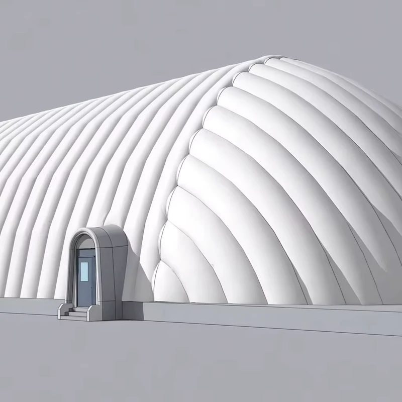 Dome Olahraga yang Didukung Udara, Struktur Inflatable dengan Kain PVC Coated untuk Lapangan Dalam Ruangan dan Lapangan Olahraga